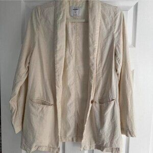 Old Navy Cream Linen Blazer
